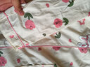 女士睡衣春秋纯棉质长袖开衫翻领可爱家居服秋天可外穿学生套装 2036浅杏粉花兔 XXL 实拍图