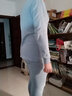 夫尼保罗【我爱祖国】秋衣秋裤男纯棉套装男士保暖内衣青少年线衣线裤 撑伞熊浅蓝 195(5XL) 实拍图