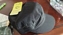 公主兔 帽子男 夏天防晒网帽户外休闲速干帽平顶帽遮阳帽韩版鸭舌帽薄 黑色 可调节 实拍图