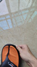 真维斯（Jeanswest）拖鞋男夏季踩屎感人字拖男外穿潮厚底沙滩凉鞋 黑色 39码/40码  实拍图