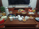 神雕（SHEN DIAO）整块实木茶盘花梨木茶盘单层排水小号茶台家用茶盘原木茶盘茶托盘 刚果花梨木-云逸65x32 实拍图