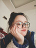 依目奇 防蓝光眼镜小红书网红款可配有度数近视眼镜超轻多边形眼镜框 时尚黑 防蓝光1.67非球面镜片0-1200度 度数留言 实拍图
