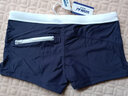 璐斯凯（LUSiKAi） 泳裤男士泳衣游泳裤平角男温泉低腰速干大码 深蓝色402 L (170/85) 实拍图