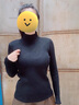 MOXTOC保暖内衣一体绒加绒秋衣女加厚修身冬天内搭套头针织衫保暖打底衫 咖啡色 【加厚一体绒】 L （建议105~120斤） 实拍图
