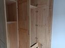 古莉金 实木衣柜卧室平开门柜子木质大衣柜两门三门四门衣橱卧室组合柜 1.8m四门衣柜+顶柜 包安装 实拍图