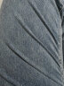 真维斯（JEANSWEST）牛仔裤女2024夏季高腰弹力垂坠感九分烟管裤开叉小个子复古蓝XL 实拍图