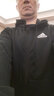 阿迪达斯 （adidas）男冬季加绒保暖运动套装 简约潮流三条纹针织夹克外套卫衣长裤 灰色卫衣JE6308+黑裤JD1861 M/175 实拍图