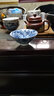 杰艺青花茶杯斗笠杯陶瓷功夫茶杯单杯主人杯小茶杯茶具茶盏套装品茗杯 青花茶杯【花藤】大号 实拍图