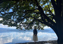 茵曼（INMAN）法式碎花高级感2025夏女新款休闲中长吊带连衣裙子 月蓝色吊带裙 S 实拍图