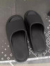 安尚芬拖鞋男士夏季新款室内家居简约轻便洗澡防滑踩屎感情侣凉拖鞋女 黑色 44-45 适合43-44（内长270MM） 实拍图