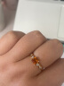 谢瑞麟（TSL）18K金钻石戒指甜蜜方糖系列黄水晶指环女款BD283 15号圈口（钻石共4颗，约2分） 晒单实拍图