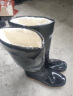 回力雨鞋男士冬季加绒保暖中高筒雨靴水鞋防水胶鞋套鞋6807黑中长绒40 实拍图