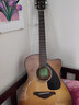 雅马哈（YAMAHA）FSX800CSDB 电箱款 实木单板初学者民谣吉他缺角吉它40英寸沙暴色 实拍图