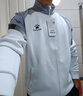 卡尔美（KELME）运动卫衣男休闲针织夹克秋季外套足球训练服插色拉链上衣可定制 高级灰 M 实拍图