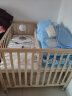 百思乐福可移动双胞胎婴儿床拼接大床边床多功能宝宝bb双人新生儿童床实木 双胞床+方帐+床品+被子+棕垫 晒单实拍图