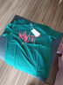红粉宣言夏季新款高含棉宽松短袖t恤女上衣体恤衫 墨绿色 XL(140-155斤) 实拍图