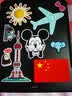 A5大张招财猫贴画卡通可爱旅行箱拉杆箱贴纸笔记本平板电脑墙壁冰箱行李箱贴防水F404 实拍图