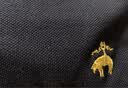 布克兄弟（BrooksBrothers）男士夏季新品金羊刺绣珠地网眼修身短袖Polo衫 4004-藏青色 L 实拍图