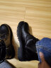 回力马丁靴男靴高帮冬季情侣皮靴休闲潮流复古工装靴子男 黑色（男款） 44 实拍图