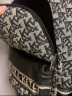 CLEVER & KETCH轻奢女包包新款2023背包时尚百搭刺绣大容量帆布旅行双肩包书包 黑色 晒单实拍图