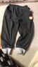 拉比童装儿童裤子2025秋装男女童运动裤宝宝休闲裤子束口长裤牛仔裤 黑色 100 实拍图
