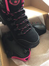 郁克（YUKE）登山鞋女男士户外旅游鞋防水防滑高帮耐磨徒步鞋工装鞋情侣款 2026-1黑梅红女款(35-42) 38 实拍图