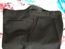 奥林龙（OrLinDragon）春秋厚款中老年男士休闲裤男高腰宽松商务休闲直筒免烫爸爸长裤子 黑色+黑色【春秋厚款】 36 【2尺9腰围】 实拍图
