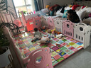 宝之轩（Babyshow）儿童围栏宝宝游乐园室内滑滑梯秋千组合爬行垫游戏防护栏婴儿游乐 【超大型B】芭比粉250X200cm 实拍图