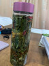 希诺（HEENOOR）单层玻璃杯女士便携水杯耐热花茶杯可爱透明杯 珠光桃红470ml 实拍图