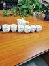 杰艺茶具陶瓷单个茶 耐热个人杯双层泡茶杯大号主人杯品茗杯青花瓷山水功夫茶杯 双层青花单杯-白金藤草 普通安全包装 实拍图