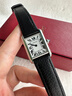 卡地亚（Cartier）女表坦克系列石英小方形表精钢/皮带镶钻简约时尚优雅七夕节礼物 WSTA0135白盘皮带29.5x22mm 实拍图
