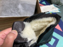 卡驰狼冬季棉鞋男真皮毛一体羊毛鞋高帮鞋保暖中老年厚底防滑爸爸棉皮鞋 黑色 42 实拍图