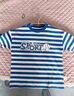 真维斯（Jeanswest）男童t恤短袖夏季新款儿童条纹海魂衫舒适夏装男孩夏天休闲上衣潮 蓝 J棒球运动 100 cm 实拍图