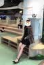 苏妃妃 高跟鞋凉鞋女韩版细跟春夏一字带凉鞋尖头橡胶底防滑超高跟单鞋 YD888-00-黑色 9cm 36 实拍图