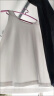 莫代尔冰丝针织吊带螺纹背心女夏季修身外穿内搭设计感打底大码无袖上衣 黑色+白色 XL 100-120斤 晒单实拍图