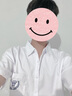 南笙范dk制服高中男女刺绣白衬衫短袖毕业照领带班服学生团体jk学院风 Q28【衬衫+领带+西裤】 M （适合90-115斤） 实拍图