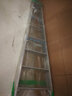 加厚2.5米铝合金梯子家用梯双面工程折叠梯楼梯扶梯伸缩爬梯装修铝合金人字梯 2.5米人字梯--材料厚3.0毫米 实拍图
