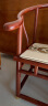 比藝 红木家具非洲花梨（学名：刺猬紫檀）新中式实木圈椅三件套明清古典仿古太师椅 包铜款三件套（2单椅+小茶几） 实拍图