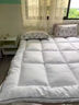 希尔顿羽绒床垫软垫床褥垫加厚hilton五星级酒店褥子学生宿舍垫子 【正品希尔顿逸林抗菌防螨】白色 1.5x2.0m【酒店加厚床垫10cm】 实拍图