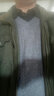 北极绒 毛衣马甲男针织毛线背心毛马夹羊毛衫坎肩男士新款春秋薄款V领初秋纯色麻花休闲无袖打底上衣 中灰 110/170 实拍图
