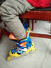 美洲狮儿童轮滑鞋成人男女闪光可调旱冰鞋溜冰鞋滑轮鞋 单闪黄蓝+护具+头盔+轮滑包 M (实际30-35码厂标34-37) 实拍图