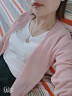 古梵莎冰丝针织开衫女夏季女装中长款外搭宽松薄款外套空调衫女 藕粉色 M 晒单实拍图