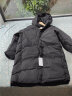 南极人棉衣男士连帽加厚保暖中长款外套冬季新款潮棉袄冬装棉服 黑色 XL 实拍图