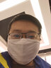 迦塔（jiata）白色纯棉防护口罩防尘透气可水洗男女潮款骑车防晒秋冬季保暖防风 KZ【白色双层纯棉款】8只装 实拍图