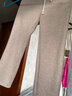 每时休闲裤女秋冬加绒加厚宽松直筒女裤阔腿裤子女装新款8317H麦3XL 实拍图