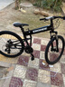 EROADE伊诺德儿童折叠自行车男女孩青少年初中小学生铝合金山地车中大童 全铝合金造-黑色 26寸24速-X1-165-180cm 实拍图