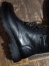 老人头（LAORENTOU）马丁靴男加绒棉鞋秋冬季保暖男士雪地靴头层牛皮短靴 LA33 黑42 实拍图