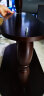 卡拉圣帝欧式实木衣帽架双层落地卧室挂衣架客厅创意木衣架 红棕色【宽60厘米】 实拍图