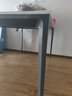 家哲理家具意式极简德利丰岩板餐桌椅组合岛台餐桌家用小户型长方形饭桌办公 德利丰岩板+铝合金140*80单餐桌 实拍图