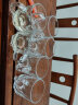青苹果（QINGPINGGUO） 玻璃杯家用水杯套装透明泡茶杯饮料咖啡杯啤酒杯加厚带把牛奶杯 钻石杯6只装 230ml 实拍图